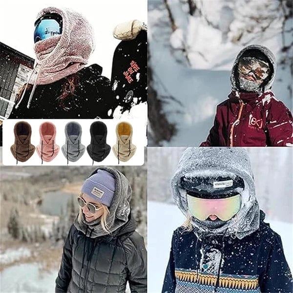 (Winter Sale 50% Off) Sherpa Hood Ski Mask - flowerence