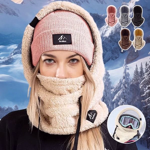 (Winter Sale 50% Off) Sherpa Hood Ski Mask - flowerence