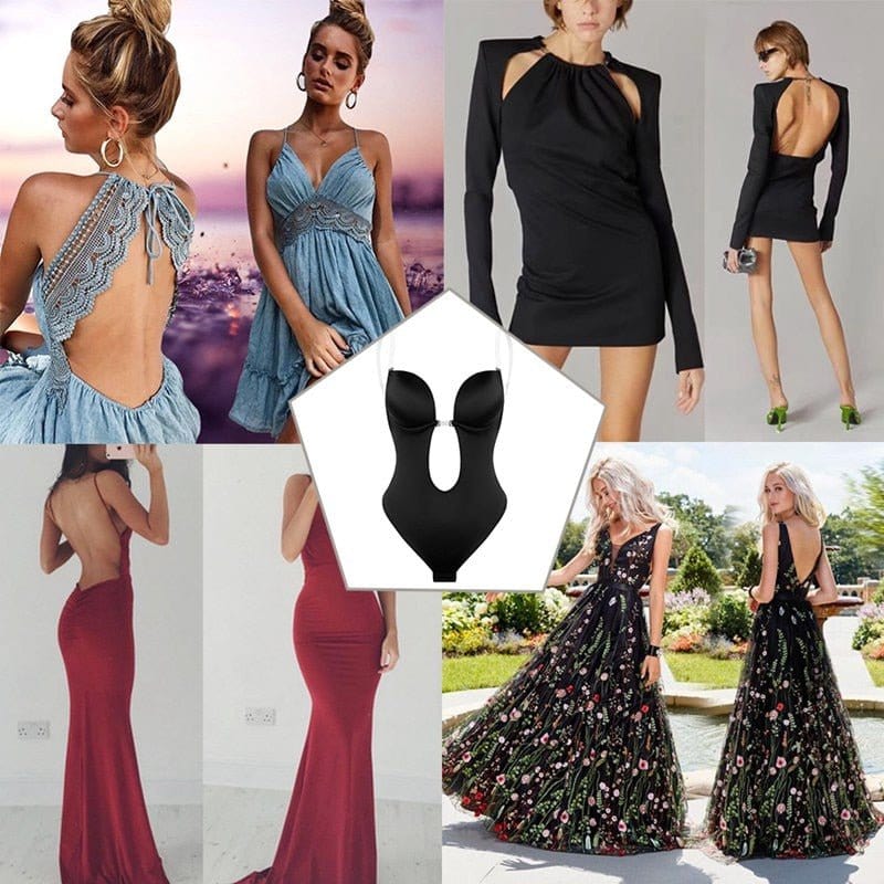 Backless Body Shaper Bra - flowerence