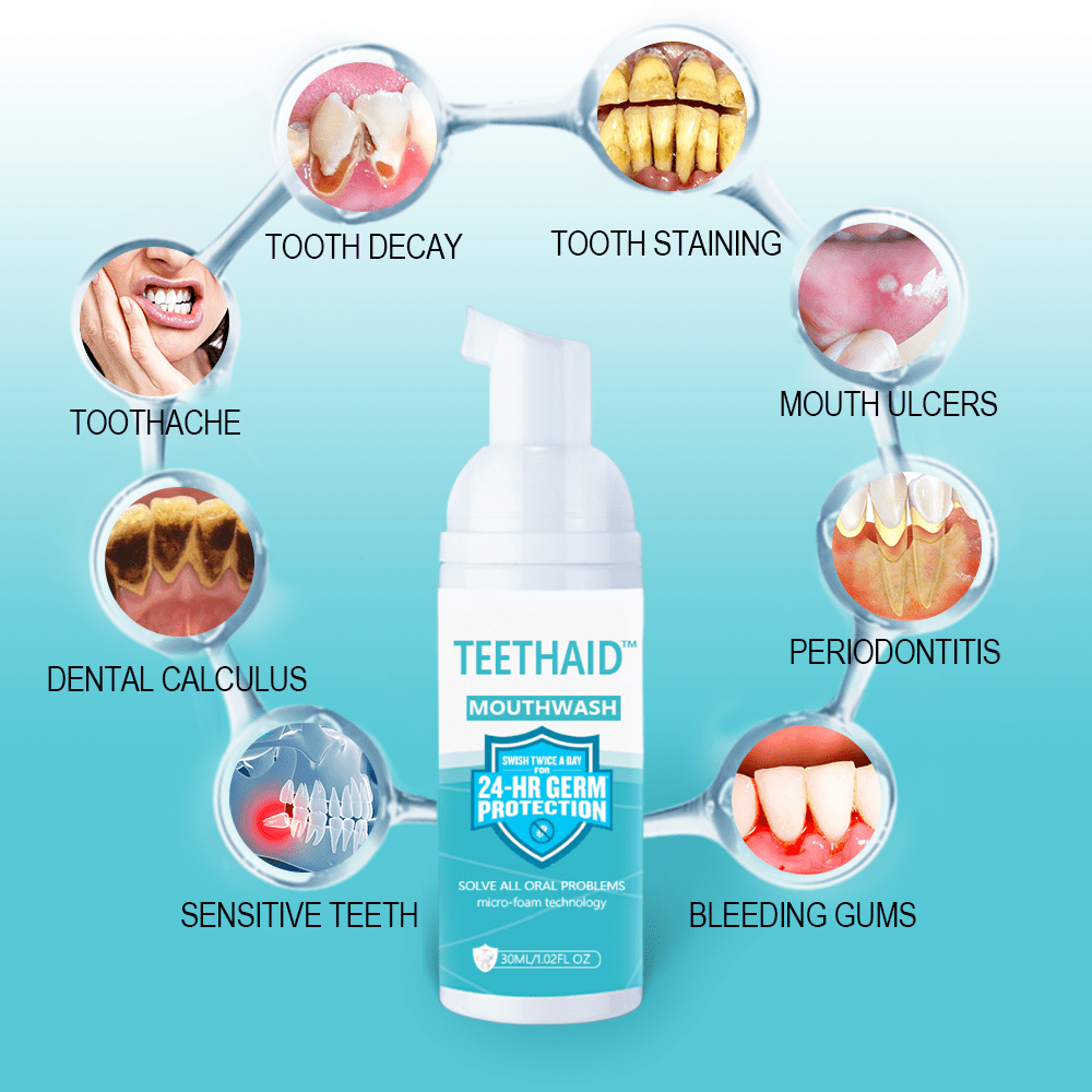 Teethaid™ Pure Herbal Teeth Whitening & Mouth Repair Mousse - flowerence
