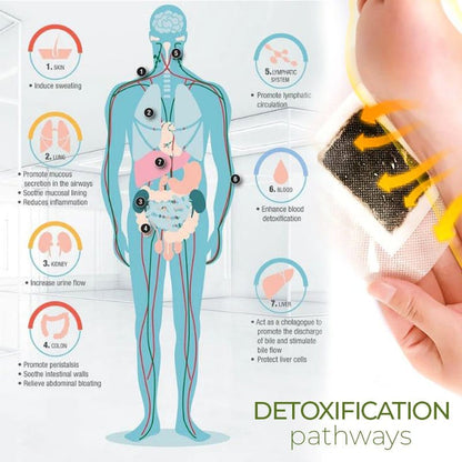 DetoxPlus Lymphatic Drainage Foot Patch - flowerence